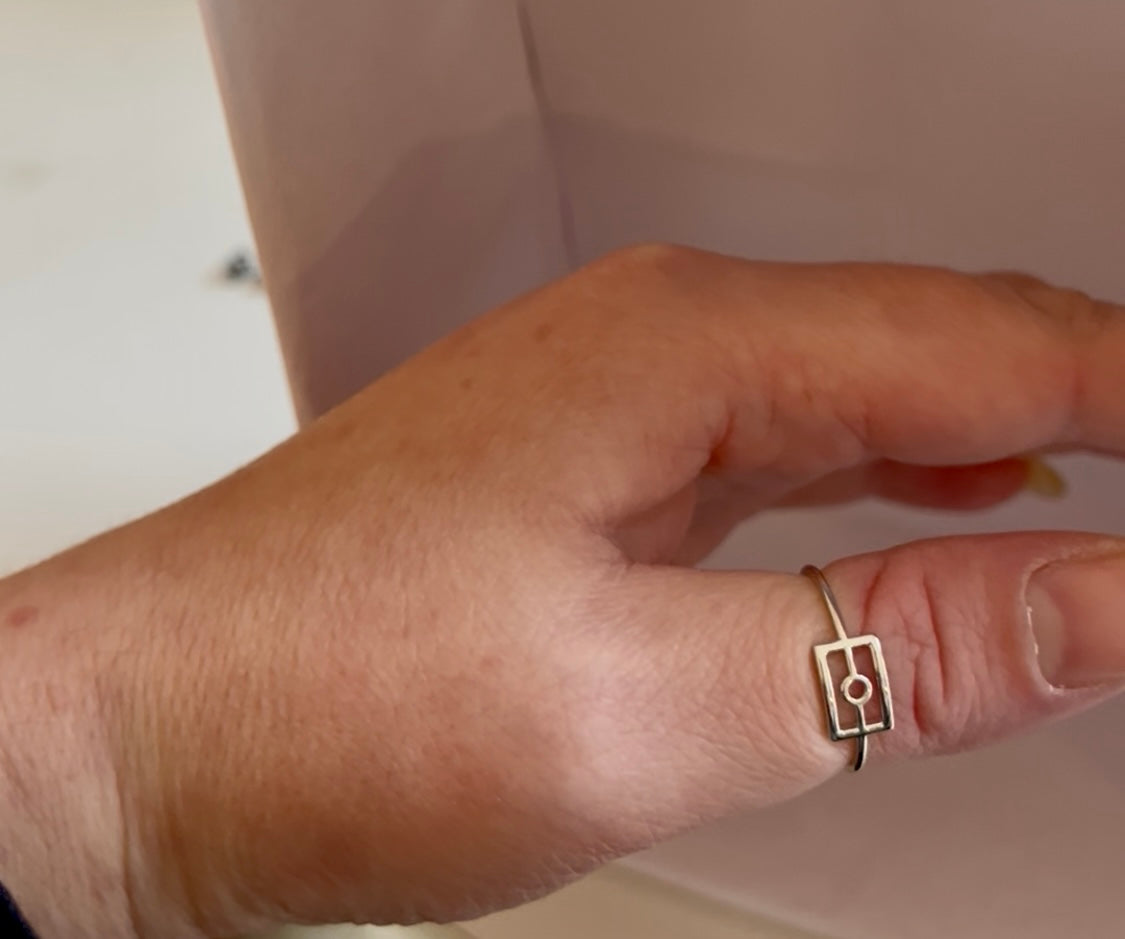 silver aboriginal ring