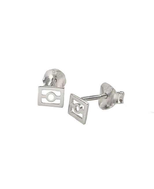 Mini Flag Studs - Sterling Silver